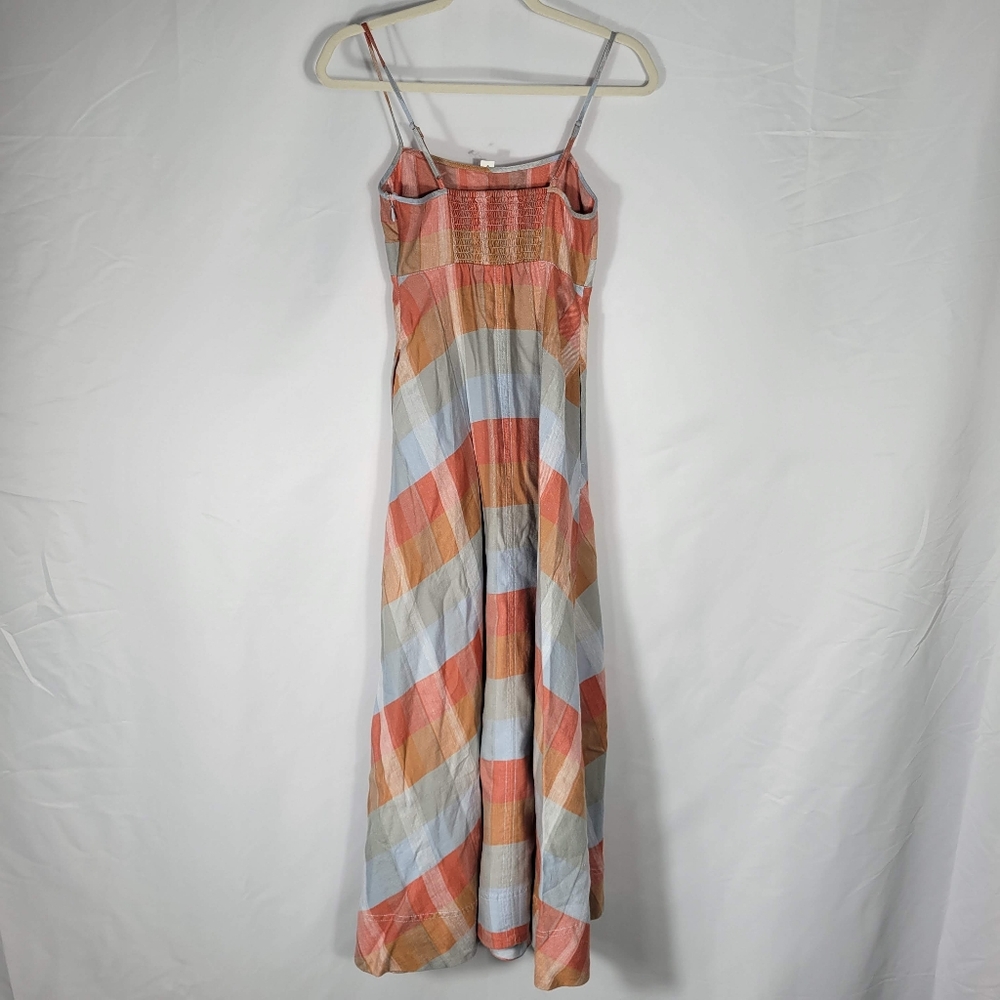 Madewell Empire-Waist Midi Dress in Plaid NV473 Size XXS NWT - Picture 7 of 12